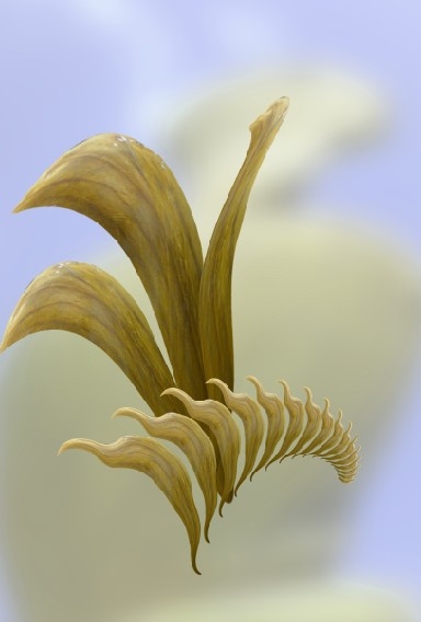 Creation of Wooden flower: Step 3